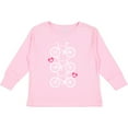 thumbnail image 3 of Inktastic Biking Gifts Bicycle Silhouette Girls Long Sleeve Toddler T-Shirt, 3 of 5