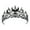 A, variant on Elegant Punk Crowns Rhinestones Bridal Headpiece Baroquely Moon Tiaras Crownpiece For Punk Wedding Cosplay Event