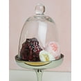 thumbnail image 4 of Glass Pedestal W/Cloche 10in. Silv/Clr 10in. Tall With The Glass Cover, 4 of 4