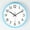 Blue, variant on Wall clock 10 inch silent non ticking modern clock battery powered classic minimalist analog decoration suitable for kitchen, living room, office, bedroom, bathroom