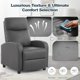 thumbnail image 5 of Korser Sillón Reclinable Push Back Con Masaje Y Calefacción,Cuero PU,Gris, 5 of 6