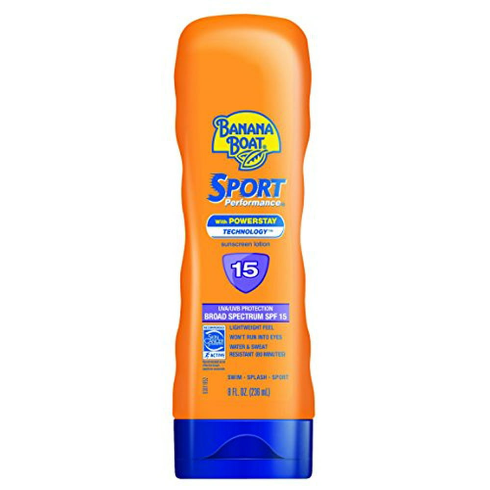 2 Pack Banana Boat Sunscreen Sport Performance Sunscreen Lotion SPF 15