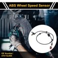thumbnail image 2 of Sensor de Velocidad de Rueda ABS Unique Bargains Sensor ABS Sistema de Frenos Antibloqueo No.479118J000 para Nissan Altima 2002-2004 1 Pc Frontal Izquierdo, 2 of 6