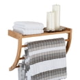 thumbnail image 3 of Organize It All Bamboo Wall Mount Storage Shelf and Towel Rack, 3 of 6