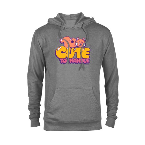 Disney and Pixar’s Turning Red Panda Mei Too Cute To Handle - Pullover Hoodie for Adults - Customized-Graphite Heather