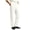 White, variant on LEKWK Dress Pants for Men Pleated Casual Straight Leg Trousers with Elastic Waistband Lightweight Breathable Relaxed Fit Slacks for Smart Casual Business Work Lounge Everyday Wear Beige XL
