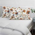 thumbnail image 3 of Spring Floral Pillow Covers, Linen Long Throw Pillow Case, Summer Botanical Flowers Vintage Birds Holiday Pillow Protector Decorative Cushion Cover for Living Room/Bedroom 20" x 26", 3 of 8