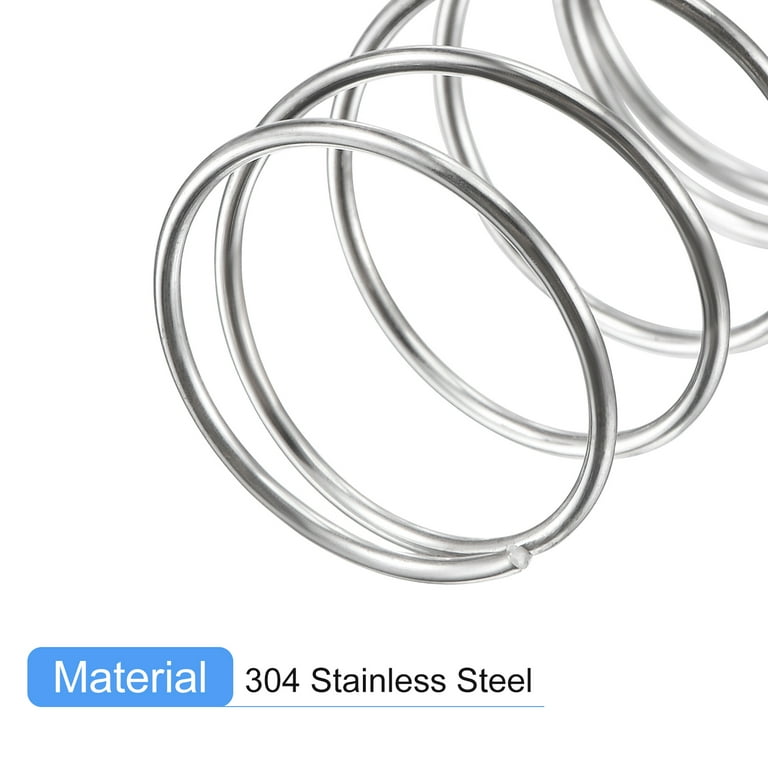 10Pcs 0.8mm / 1mm Wire Dia Compression Springs Stainless Steel Length 10Pcs 0.8mm / 1mm Wire Dia Compression Springs Stainless Steel Length