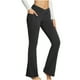 thumbnail image 2 of Pantalones de yoga transpirables, cómodos y versátiles, de color sólido, informales, de cintura alta, ajustados, para yoga y fitness para mujer, 2 of 5