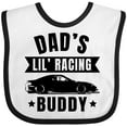 thumbnail image 3 of Inktastic Dads Lil Racing Buddy Boys or Girls Baby Bib, 3 of 4