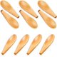 thumbnail image 1 of 10 piezas de cuchara de madera maciza para condimentos, minicuchara de madera para sal con mango corto para hojas de té sueltas, granos de café, dulces, leche en polvo, especias, helado,, 1 of 7