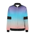 thumbnail image 5 of ChaoHeng Womens Jackets and Coats Clearance New Trendy,Women's Casual Fashion Gradient Pocket Zipper Top Jacket(Multicolor,XL), 5 of 5