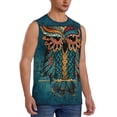 thumbnail image 2 of Balery Owl In Blue Camisetas sin mangas para hombre, absorbe la humedad y protege contra el mal olor.-XX-Large, 2 of 7
