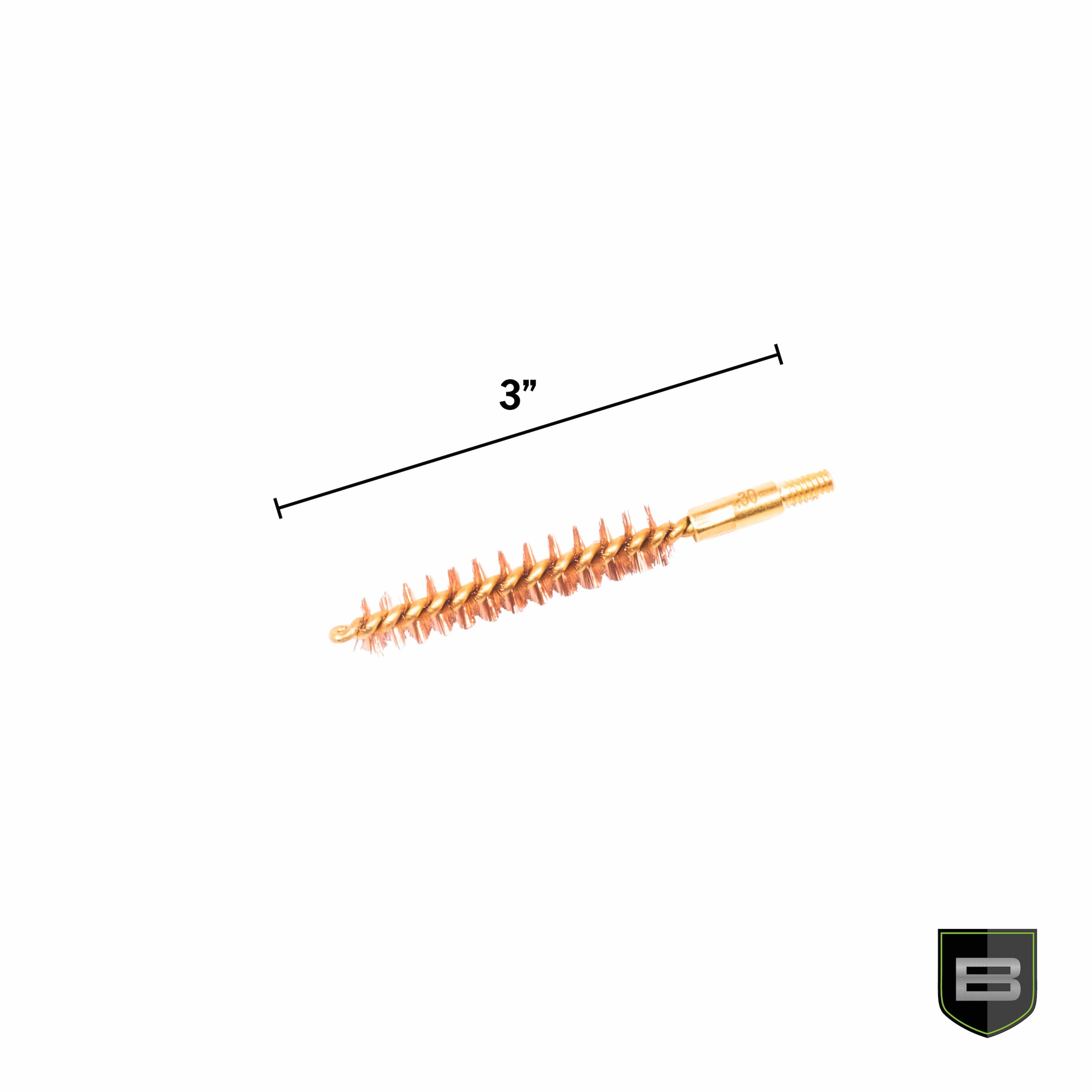 Breakthrough Clean Technologies® Phosphorus Bronze Bristle Bore Brush, .30, .308 Cal. & 7.62mm, BT-30PBBB