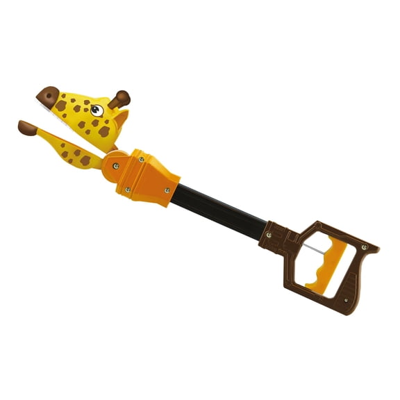 Pincher Pals - Giraffe by Deluxebase. Jumbo 16.5 Inch Giraffe Hand Grabber Toy for Kids. Fun Claw Reacher Tool, Animal Gift and Party Favor, Ages 3+.
