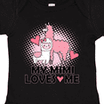thumbnail image 4 of Inktastic My Mimi Loves Me Llama Girls Baby Bodysuit, 4 of 5