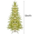 thumbnail image 2 of 4 Feet Artificial Christmas Tree Pre-Lit with 100 Warm White LED Lights - Realistic Green Branches,Easy 3-Section Assembly for Home/Office Holiday Decor,B, 2 of 8