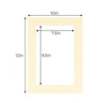 thumbnail image 3 of Soft Yellow Acid Free 10x12 Picture Frame Mats with White Core Bevel Cut for 8x10 Pictures - Fits, 3 of 4