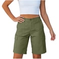 thumbnail image 1 of Ziynglg Shorts Cargo pour Femmes Légers Mode Shorts à Jambes Larges Été Amples Décontractés Randonnée Course Shorts, 1 of 8