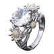 thumbnail image 1 of Anillos para mujer, regalos para mujer europeos y de moda, anillo de diamantes de girasol., 1 of 3