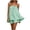 Green, variant on Womens Striped Strapless 2 Piece Set, Bandeau Top Shorts Loungewear Casual Summer Flowy Outfit Red M