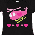 thumbnail image 4 of Inktastic Valentine Pink Heart Helicopter Boys or Girls Baby Bodysuit, 4 of 5