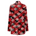 thumbnail image 6 of Lenago Women's Christmas Cardigan Santa Claus Print Cardigan Long Sleeve Cardigan Sweater Coat, 6 of 7