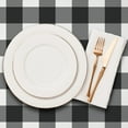 thumbnail image 3 of Oval Tablecloth Black And White Checkered Tablecloth, Modern Plaid Oval Tablecloth, Checkered Tablecloth, Indoor/Outdoor Waterproof Wrinkle Free Durable Gingham Tablecloth For Oval Tables 60 X 102 In, 3 of 6