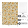 thumbnail image 2 of 2 Pcs Sunflower and Leaf Beige Pattern Funny Kitchen Towels, Microfiber Dish Towels, Kitchen Tea Towels Set 18" X 26", 2 of 6