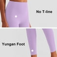 thumbnail image 3 of Women's high waist anti-squat peach beautiful buttock yoga pants High waist buttock lifting sports fitness pants - purple, 3 of 5