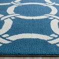 thumbnail image 3 of SAFAVIEH Four Seasons Soren Geometric Polyester Area Rug, Navy/Ivory, 8' x 10', 3 of 6