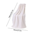 thumbnail image 3 of Bath Towel, Microfiber Bath Towel, Quick Dry Absorbent Shower Towel, Soft Lightweight Towel for Bathroom Travel Swimming, Large Plush Bath Sheet, White, AKLJWH, 3 of 6