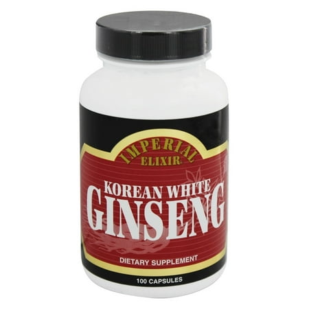 Imperial Elixir - blanc coréen Ginseng 1000 mg. - 100 Capsules