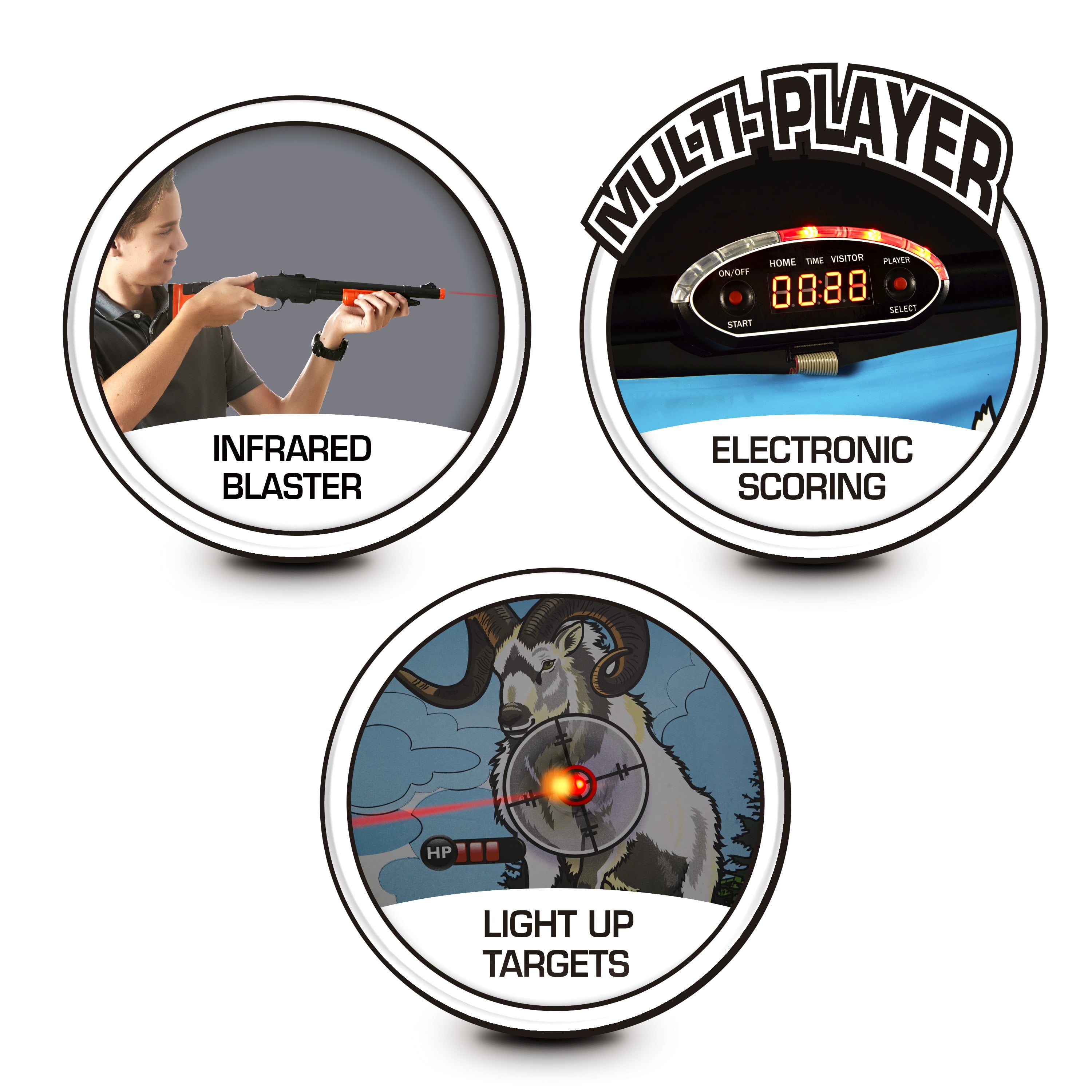 Hunting Archery Arcade Games Target Shooting LED Scoring ...