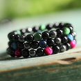 thumbnail image 3 of Pulsera de protección triple de 6 piezas Pulsera triple de ojo de tigre Pulsera de cuentas de obsidiana negra Pulsera de yoga de cristal curativo para traer suerte y prosperidad, 3 of 5