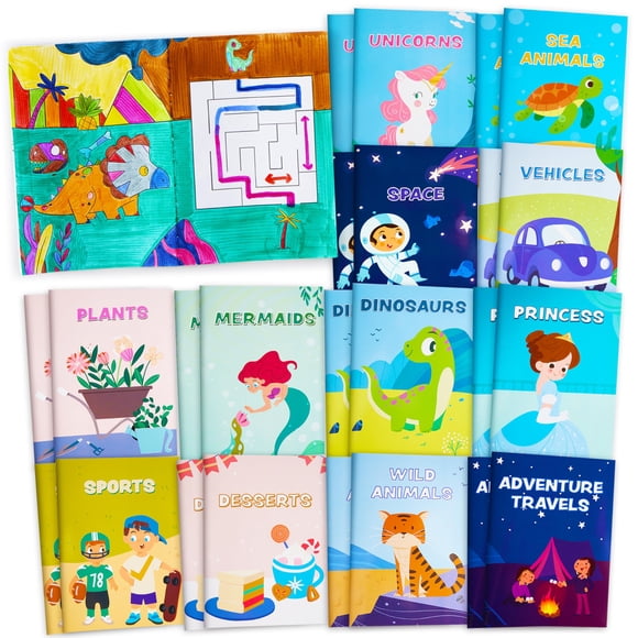 Libros para colorear JOYIN Mix para niños, 24 unidades, regalos de fiesta