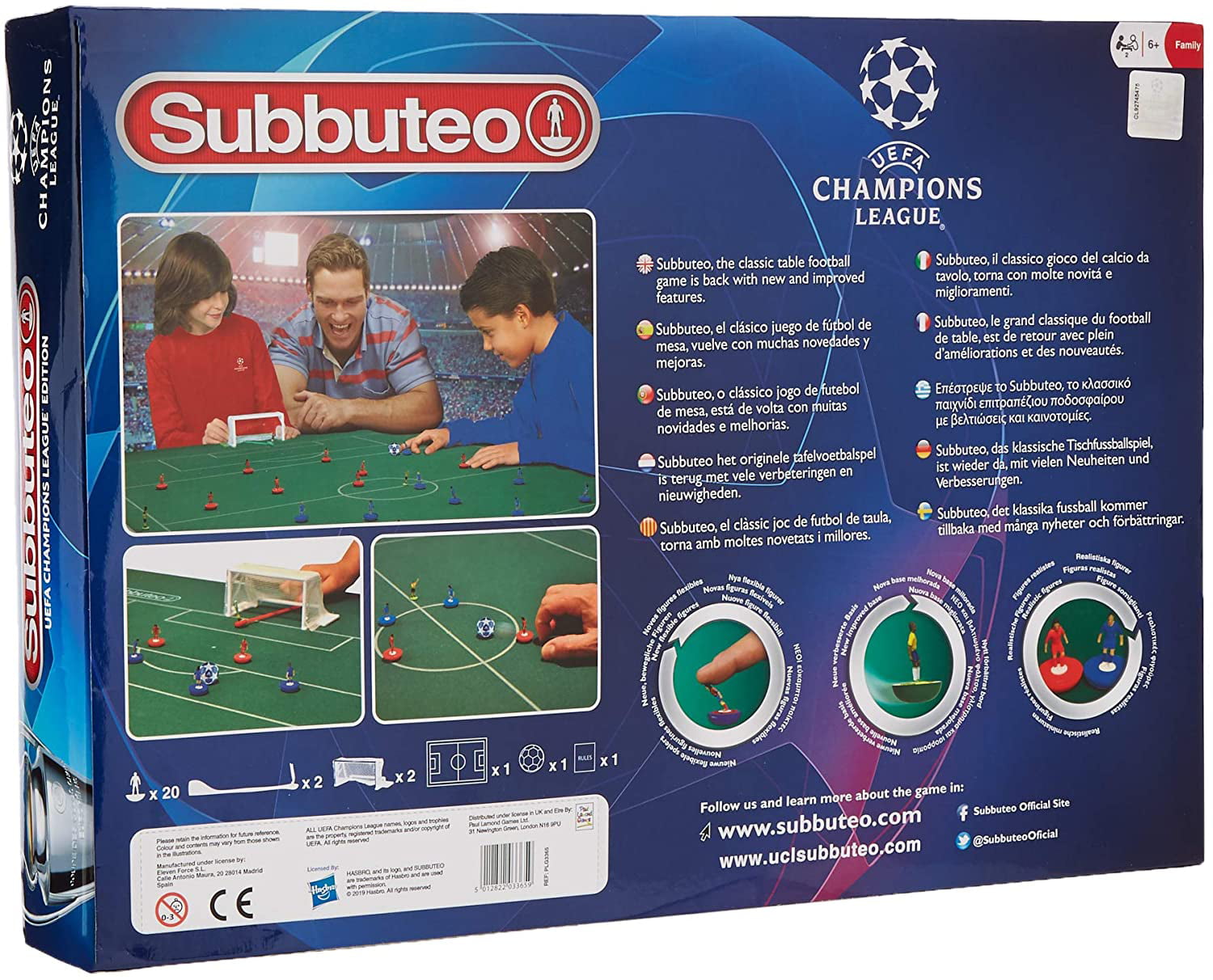 SUBBUTEO Table Football Game BRAND NEW Teams & Accessories {Paul Lamond Games} 
