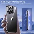 thumbnail image 6 of for iPhone 14 Pro Max Case 𝟮𝟬𝟮𝟯 𝗡𝗘𝗪 with Full Camera Protection, [Far Beyond Official Color] [Military Grade Drop Tested] Metallic Glossy Clear Case Designed for Women Men 6.7”, Phantom Black, 6 of 17