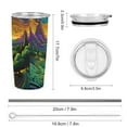 thumbnail image 2 of Green Fields Tumbler Print 20oz Stainless Steel Coffee Cup with Lid & Straw Double Wall Insulated Tumbler, 2 of 8