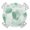 White Lemon Green, variant on Orange Starfish Round Tablecloth for 36-44 Inch Tables,Fitted Table Cover with Elastic Edge,Rustic Ocean Coastal Shells Conch Coral Waterproof Outdoor Table Cloth Protector for Patio Garden Dinner