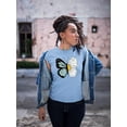 thumbnail image 2 of Half Butterfly Half Daisy T-Shirt Women -Image by Shutterstock, Female XX-Large, 2 of 4