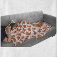 thumbnail image 6 of Tea Soft Flannel Fleece Blanket, Old Fashioned Classic Ornament Teapots Ceramic Antique Teatime Beverage Pattern, Cozy Plush for Indoor and Outdoor Use, 70" x 90", Orange Rust White, by Ambesonne, 6 of 6