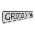 thumbnail image 3 of Grizzly Road Novelty Sign, Metal Wall Decor - 4x18 inches, 3 of 4