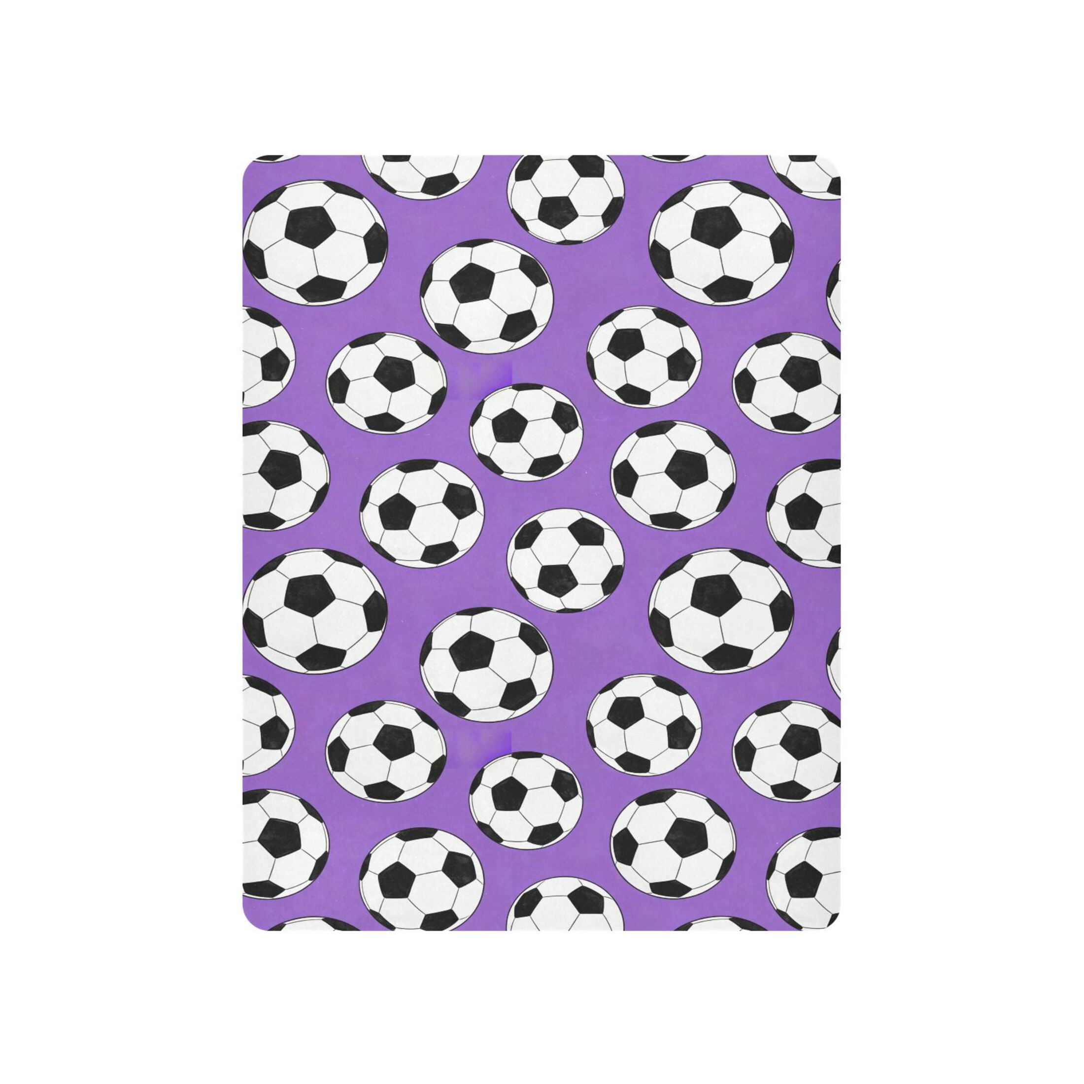 Baby Essentials 52”x 28”- Standard Cotton-like Modal Elastic- Purple Football Design Crib Sheets for Newborns and Toddlers