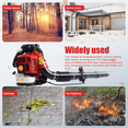 thumbnail image 5 of ORVELDIN Leaf Blower, 80cc 900cfm Gas Powered Backpack Leaf Blower, 2 Cycle Gas Leaf Blower Rass Lawn Blower Backpack Snow Blower for Garden, Powerful Clearing for Lawn Care Yard Dust Debris, 5 of 8