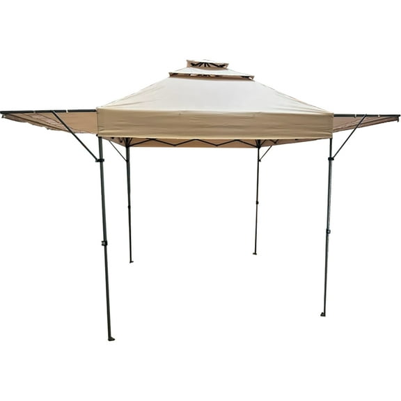 Garden Winds Custom Fit Replacement Canopy Top Cover Compatible with The ABCCanopy and Cooshade 10x10 Tent with Awning - Upgraded Performance RIPLOCK 350 Fabric…