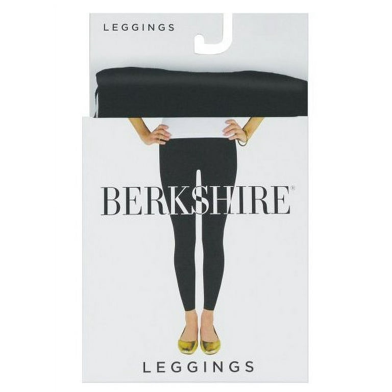 Berkshire Easy Fit Leggings Large Black Walmart
