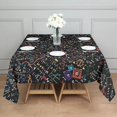 thumbnail image 3 of Math Equations Colorful Math Symbols Black Pattern Square Tablecloth,Waterproof Square Table Cover,Wipeable Spillproof Washable Table Cover for Home Kitchen Party Decor 60"x60"(152x152cm), 3 of 6
