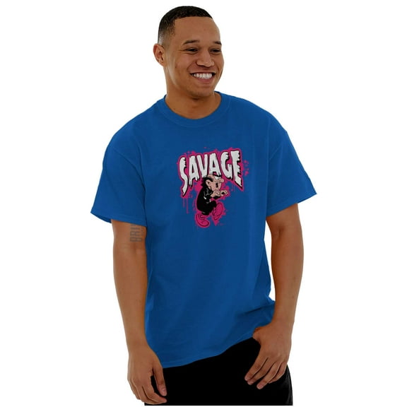 Smurfs Villain Savage Graffiti Men's Graphic T Shirt Tees Brisco Brands M