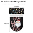 thumbnail image 5 of HELLHERO Santa Claus Polyester Fabric Toilet Seat Protector & Easy to Clean Toilet Covers Set & Fits All Toilet Shapes for Bathroom Home Comfort Elastic Bottom, 5 of 5